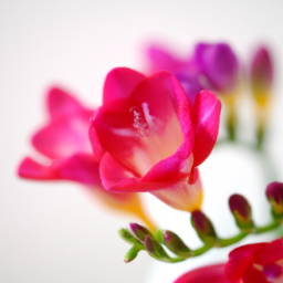 pink freesia